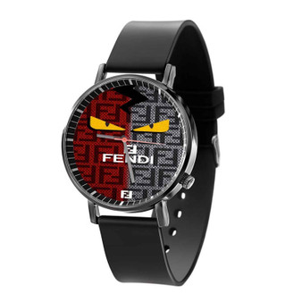 Fendi Eyes Quartz Watch Black Plastic With Gift Box