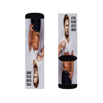 Ryan Gosling Polyester Sublimation Socks White