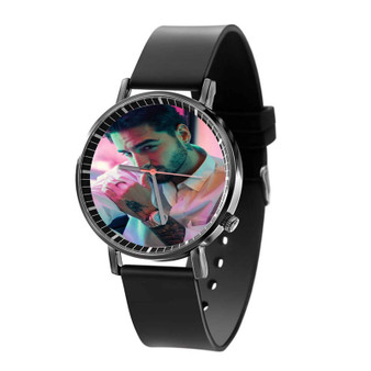 Maluma Quartz Watch Black Plastic With Gift Box