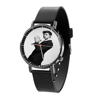 Shawn Mendes Music Black White Quartz Watch Black Plastic With Gift Box