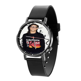 Skrillex Quartz Watch Black Plastic With Gift Box