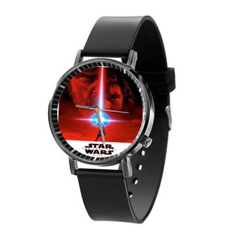 Star Wars The Last Jedi Quartz Watch Black Plastic With Gift Box