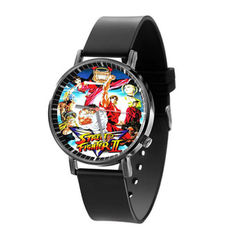 Street Fighter II Quartz Watch Black Plastic With Gift Box