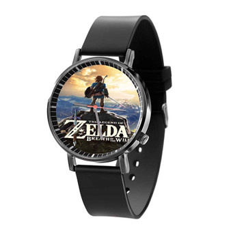 The Legend of Zelda Breath of the Wild Ink Quartz Watch Black Plastic With Gift Box