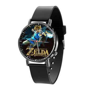 The Legend of Zelda Breath of the Wild Link Quartz Watch Black Plastic With Gift Box