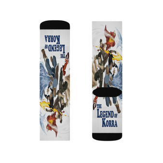 The Legend of Korra Polyester Sublimation Socks White