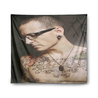 Chester Bennington Tattoo Tapestry Polyester Indoor Wall Home Decor