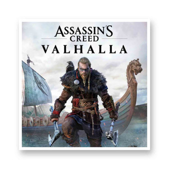 Assassins Creed Valhalla White Transparent Vinyl Kiss-Cut Stickers