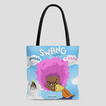 Swang Pistola Feat DRAM Tote Bag AOP With Cotton Handle