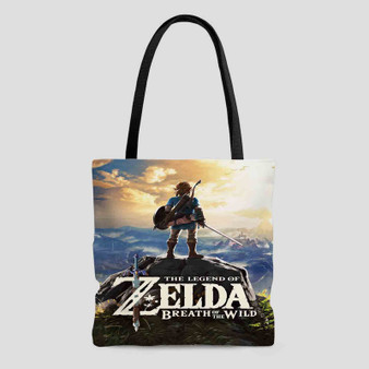 The Legend of Zelda Breath of the Wild Ink Tote Bag AOP With Cotton Handle