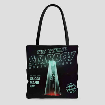 The Weeknd Starboy Legend of the Fall 2017 World Tour Tote Bag AOP With Cotton Handle