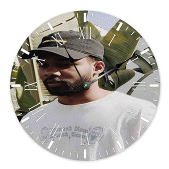 Interviews Indica Feat Croosh Wall Clock Round Non-ticking Wooden