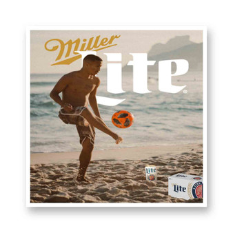 Miller Lite Beer Poster White Transparent Vinyl Kiss-Cut Stickers