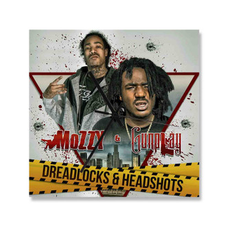 That Eazy Mozzy Gunplay Wall Clock Square Wooden Silent Scaleless Black Pointers