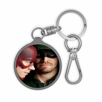 Arrow and The Flash Keyring Tag Keychain Acrylic With TPU Cover