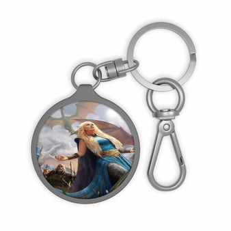 Daenerys Targaryen Game of Thrones Art Keyring Tag Keychain Acrylic With TPU Cover
