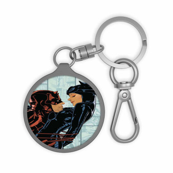 Daredevil and Catwoman Keyring Tag Keychain Acrylic With TPU Cover