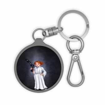 Disney Wendy Peter Pan Keyring Tag Keychain Acrylic With TPU Cover