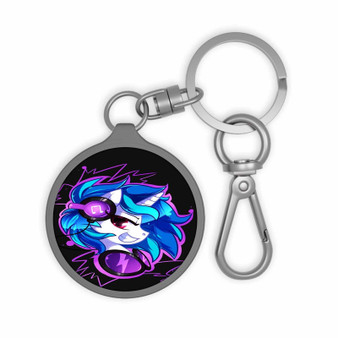 DJ Pon3 My Little Pony Keyring Tag Keychain Acrylic With TPU Cover