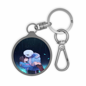 Frisk and Sans Undertale Keyring Tag Keychain Acrylic With TPU Cover