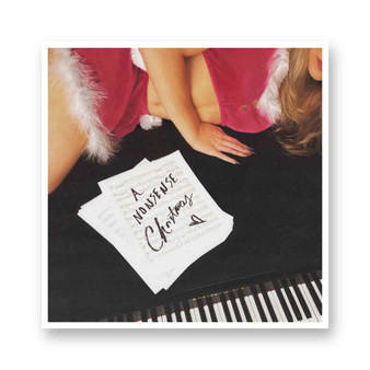 Sabrina Carpenter A Nonsense Christmas White Transparent Vinyl Kiss-Cut Stickers