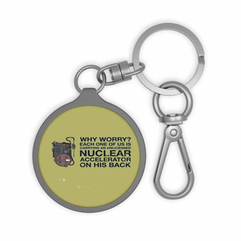 Ghostbusters Quotes Keyring Tag Keychain Acrylic With TPU Cover