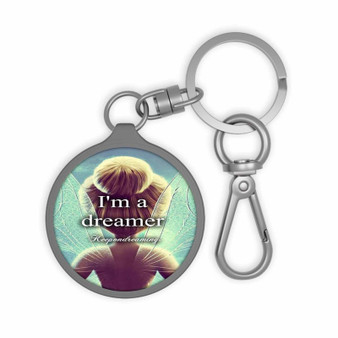 I m a Dreamer Disney Tinkerbell Keyring Tag Keychain Acrylic With TPU Cover