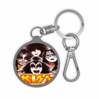 Kiss Band Art Keyring Tag Keychain Acrylic With TPU Cover