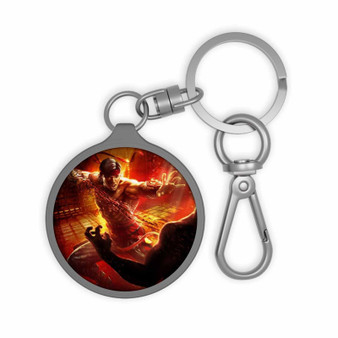 Liu Kang Mortal Kombat X Keyring Tag Keychain Acrylic With TPU Cover