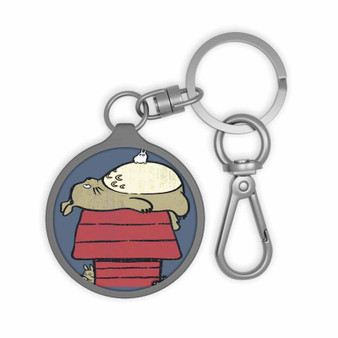 My Neighbor Totoro as Snoopy The Peanuts Keyring Tag Keychain Acrylic With TPU Cover