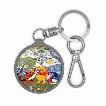 Pooh and Friends Disney Keyring Tag Keychain Acrylic With TPU Cover