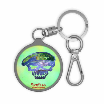 Rick Flag Galaxy Suicide Squad Keyring Tag Keychain Acrylic With TPU Cover