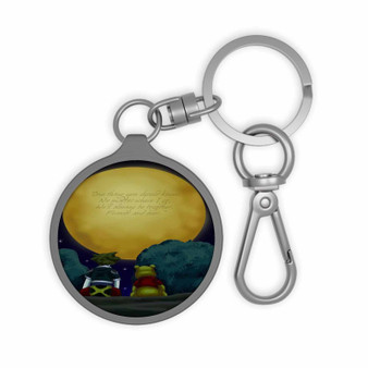 Sora Kingdom Hearts and Pooh Quotes Keyring Tag Keychain Acrylic With TPU Cover