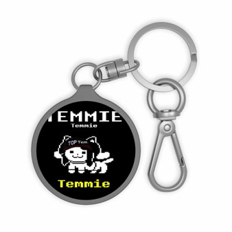 Temmie Undertale Keyring Tag Keychain Acrylic With TPU Cover