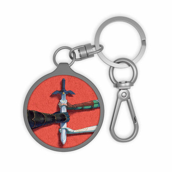 The Legend of Zelda Sword Keyring Tag Keychain Acrylic With TPU Cover