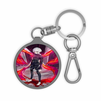 Tokyo Ghoul Kaneki Ken Angry Keyring Tag Keychain Acrylic With TPU Cover