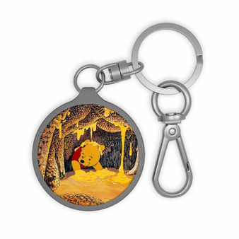 Winnie The Pooh Life is Sweet Keyring Tag Keychain Acrylic With TPU Cover