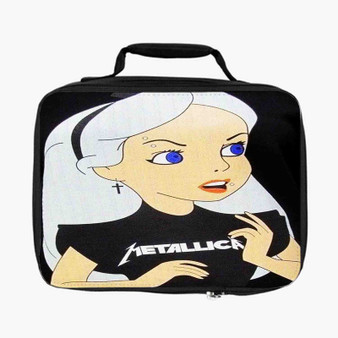 Alice in Wonderland With Metallica Lunch Bag Fully Lined and Insulated for Adult and Kids
