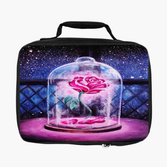 Beautiful Rose Beauty and The Beast Lunch Bag Fully Lined and Insulated for Adult and Kids