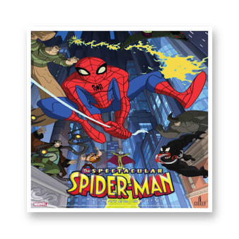 The Spectacular Spider Man White Transparent Vinyl Kiss-Cut Stickers