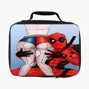 Deadpool and Sexy Harley Quinn Lunch Bag Fully Lined and Insulated for Adult and Kids