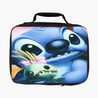 Disney Stitch Face Lunch Bag Fully Lined and Insulated for Adult and Kids