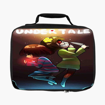Frisk and Chara Undertale Lunch Bag Fully Lined and Insulated for Adult and Kids