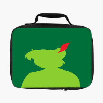 Silhouette of Peter Pan Disney Lunch Bag Fully Lined and Insulated for Adult and Kids