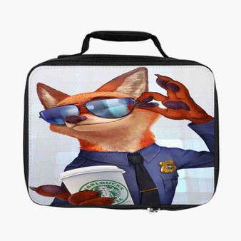 Zootopia Starbucks Coffee Lunch Bag Fully Lined and Insulated for Adult and Kids