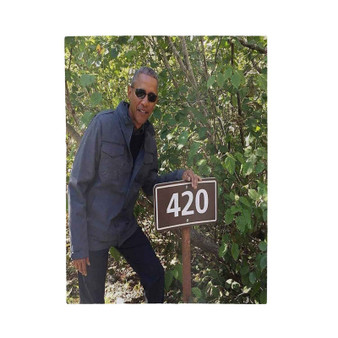 420 Obama Polyester Bedroom Velveteen Plush Blanket