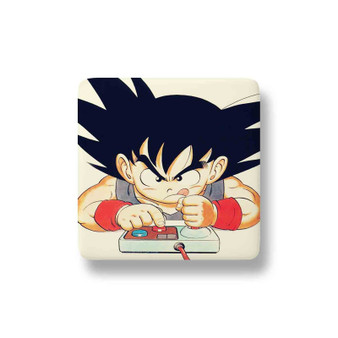 Goku Playing Game Dragon Ball Magnet Refrigerator Porcelain