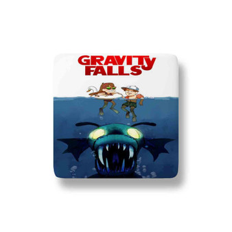 Gravity Falls as Jaws Magnet Refrigerator Porcelain