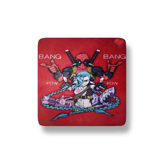 Jinx and Deadpool Bang Bang Magnet Refrigerator Porcelain