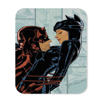 Daredevil and Catwoman Mouse Pad Gaming Rubber Backing